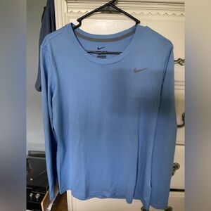 Nike Women’s Blue Dri-Fit Long Sleeve Shirt